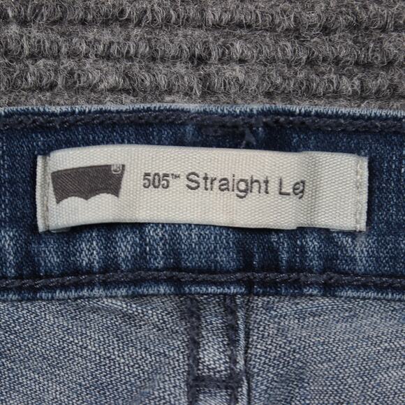 Levi’s 505 Straight Leg Jeans Men’s Blue Medium Wash W32 L30 (No Tag) - Picture 4 of 12